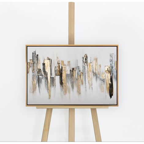 Gemälde Stadtrhythmen Rahmen Gold 60x40 cm (1/5)