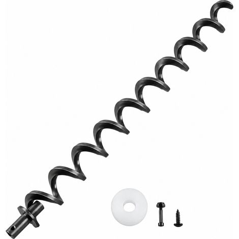 Vis sans fin d'alimentation pour barbecue et fumoir à granulés 19,5 pouces 495 mm en acier poudré 19.5 inch 495mm 49,5 × 4 × 4 cm 482 g – Livraison gratuite (1/5)