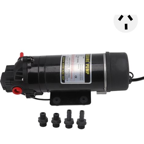 Pompe à membrane plastique G3/8 filetage interne pompe à eau pression pour irrigation agricole fiche AU 220V (1/5)