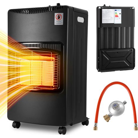Randaco Mobile Gasheizung 4,2 kW faltbar, Infrarot Gasofen für LPG, Piezozündung, 4 Rollen, Deutschland (1/5)