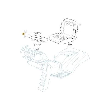 VOLANT LONG '20 STIGA NOIR NJ/TC ORIGINAL STIGA - 325961225/0