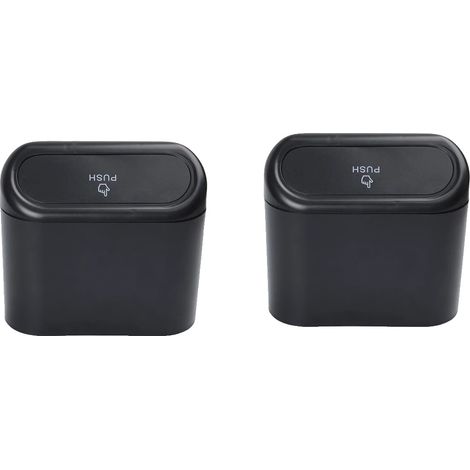 Poubelle de voiture, design compact, facile à nettoyer, 2pcs (1/2)