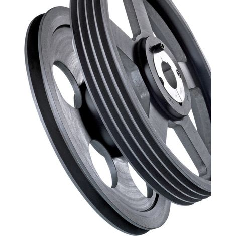 Keilriemenscheibe 2 Rillen A oder SPA Durchmesser 130.50 mm für Taperlockbuchse 1610 UNIVERSAL 125A2TL (1/2)