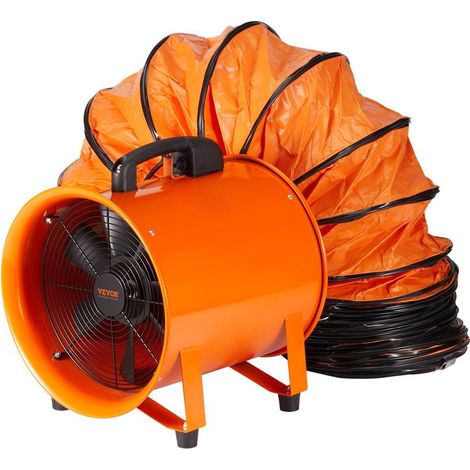 Maison et travail - extracteur d'air industriel 254 mm, évacuation de fumée, conception ergonomique (1/5)