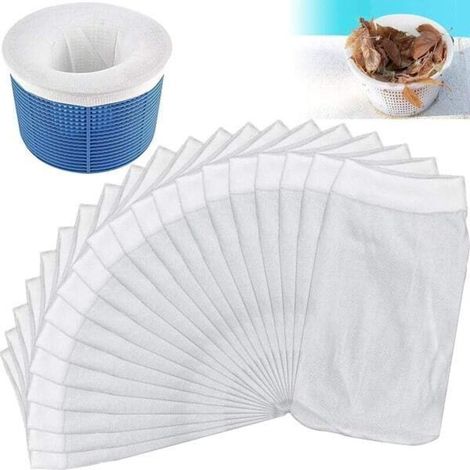 20 chaussettes de skimmer de piscine, chaussettes de filtration pour piscine /NT/(O) (1/5)