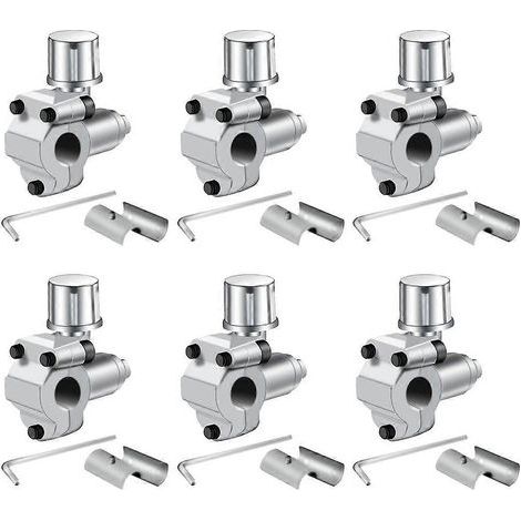 Kit de 6 vannes de perçage BPV-31, vannes réglables pour climatiseurs et systèmes CVC, 1/4 pouce, 5/16 pouce, 3/8 pouce (1/5)
