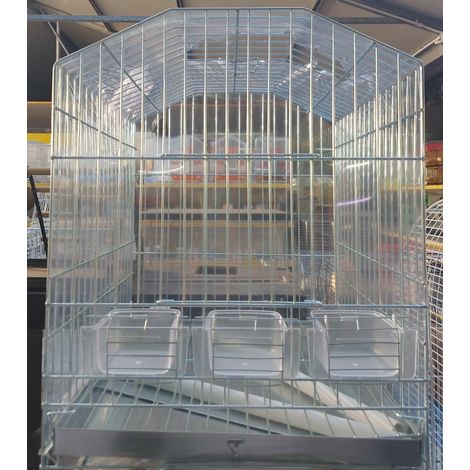 Gabbia Maina 3 Mangiatoie 41x41x55