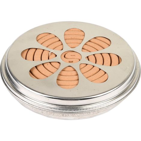 Spirales de citronnelle dans un bol en zinc d'Esschert Design (1/4)