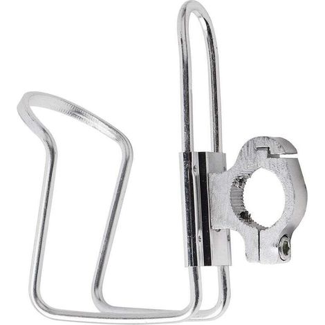 Motorcycle Motorbike Drink Cup Holder Water Beverage Support Handlebar Bottle Adapter Silver (1/4)