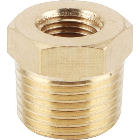Fydun douille de tuyau Npt adaptateur de réducteur de tuyau en laiton raccord de douille Npt 3/8 po mâle à 1/8 po femelle pour eau gazole.