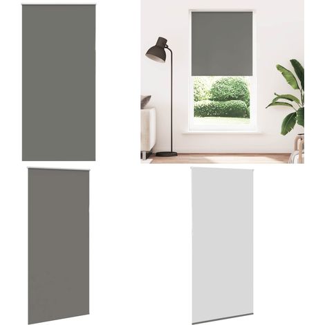 vidaXL Verdunkelungsrollo Grau 100x210cm Stoffbreite 95,7 cm Polyester (1/5)
