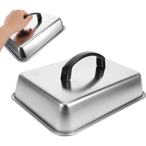 Rechteckige Grillabdeckung Basting Dome mit Rutschfestem