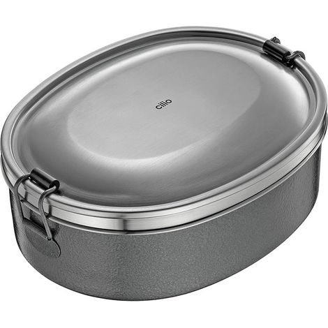 Cilio Lunch Box MONTE oval, anthrazit (1/2)