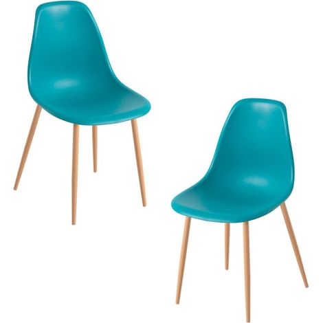 Packs Sillas Comedor - Pack 2 Sillas Mykle - Verde azulado (1/5)
