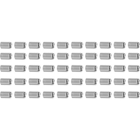 50 inserts filetés 1/4-20 acier standard US, douille de protection filetage, réparation taraudée 2.5D, lot de 50 pièces (1/5)