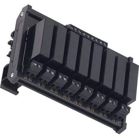 8-Kanal-Halbleiterrelaismodul, DIN-Schienenmontage, 3–32 V DC Eingang, 5–8 A 24–480 V AC Ausgang, SSR-Schalter für Schaltschränke, Industriesteuerung (1/5)