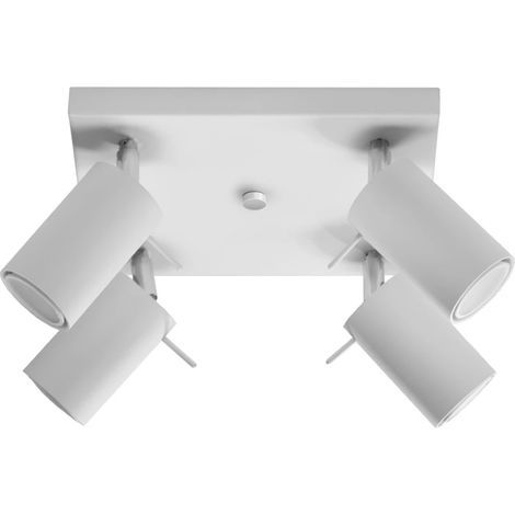 Plafón Vinivi blanco, 4 luces (1/4)