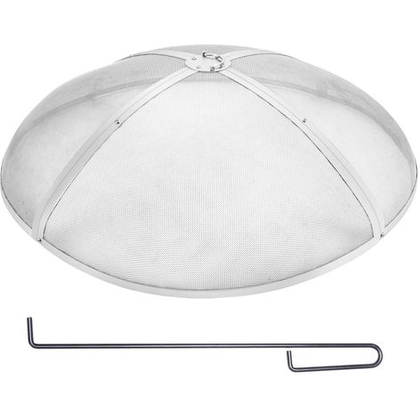 Pare-étincelles pour Brasero Extérieur 1016 mm Grille de Protection Contre Étincelles Feu Acier Inoxydable Écran Pare Feu Rond Ouverture Facile avec Accessoires pour Foyer, Patio, Arrière-cour (1/5)