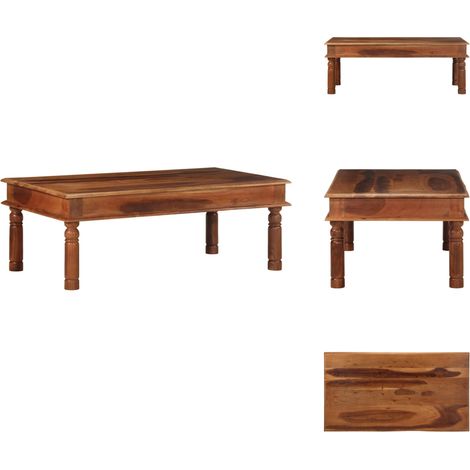 Table basse 110x60x40 cm bois massif d'acacia - Table Basse - Tables Basses - Table D'appoint - Bout De Canapé (1/5)