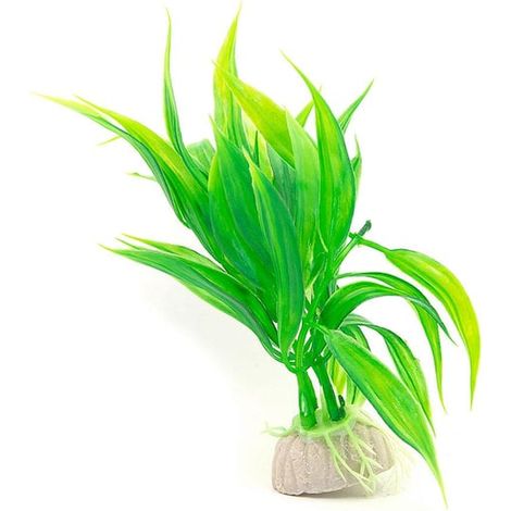 Plante d'aquarium / décoration d'aquarium artificielle - Feuilles vertes touffues
