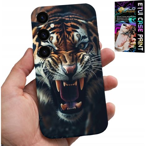 Custodia per Samsung Galaxy S24 Plus - retro con motivo animali safari tigre leone (1/5)