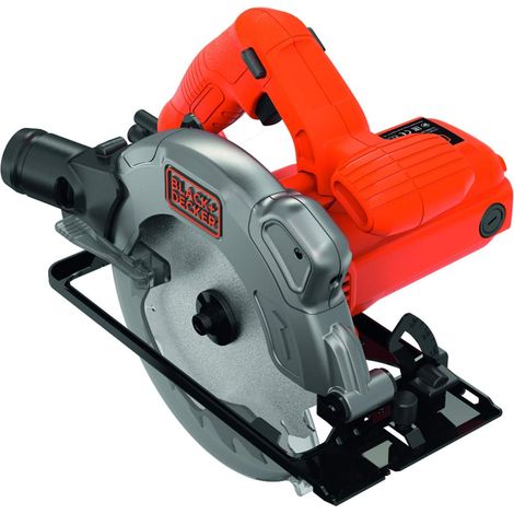 Black&Decker – Scie circulaire 1250W – Lame 190mm pour bois et métal – Profondeur de coupe 66mm – Vitesse 5300 tr/min – Guide laser intégré - CS1250L-QS