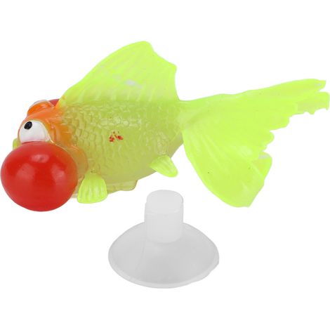 Poisson artificiel effet brillant, Simulation en Silicone doré pour bol, décoration animale GF01 (1/5)