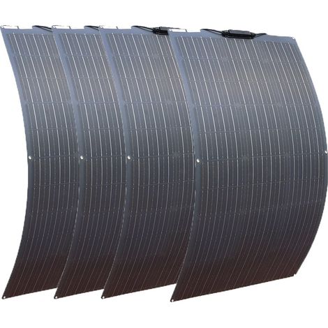 Panneau Solaire, Design Flexible, Haute Efficacité, 4pcs 100w (1/2)