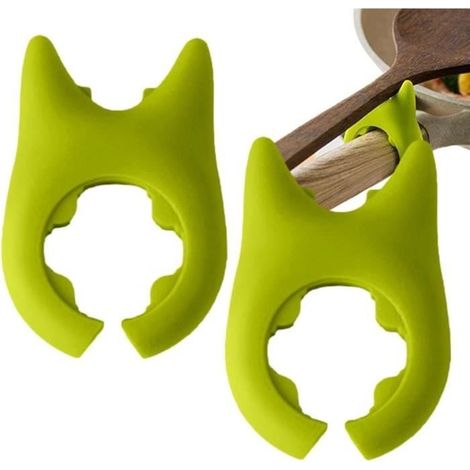 Support De Spatule Pour Casserole, 2 Clips De Casserole En Silicone, Joli Clip De Support De Spatule Réglable (1/4)