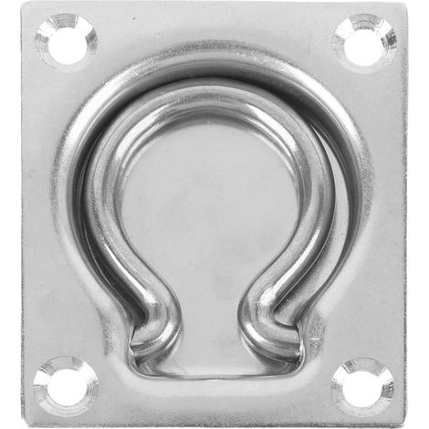 Versenkter Montagering aus Edelstahl 304, 7,4 x 9,2 cm, für Anhänger, LKW, Boot (1/5)