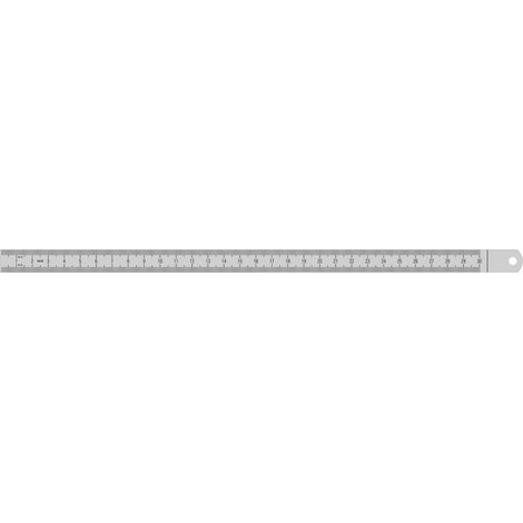 Metrica 24011 - Righello in acciaio INOX flessibile, 150 mm, graduazione in mm/pollici