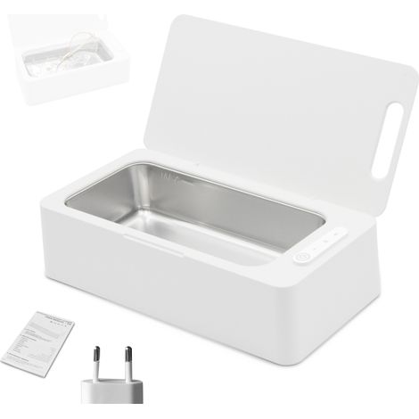 Nettoyeur à ultrasons numérique haute fréquence 42 000 Hz pour usage domestique, acier inoxydable 304, capacité de 530 ml, pour réservoirs internes de montres, lunettes et circuits imprimés. (1/5)