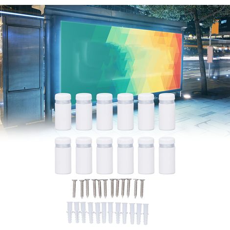 Clous publicitaires en acier inoxydable et vis de fixation pour décorations en verre 1225 mm (1/5)