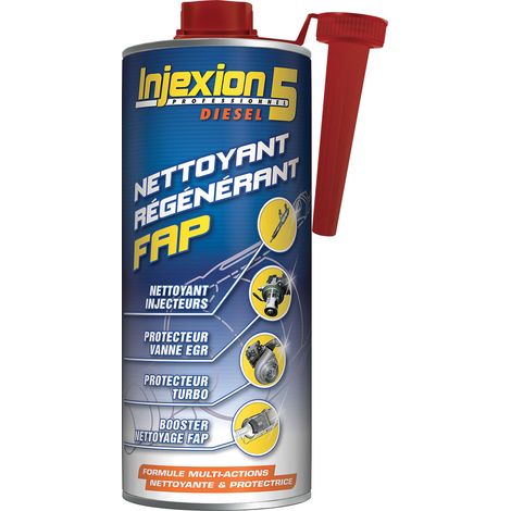 Nettoyant régénérant FAP 1L – IDALLD – Formule extrême concentration pour injecteurs, turbo et vanne EGR – Réduit émissions polluantes – Metal 5