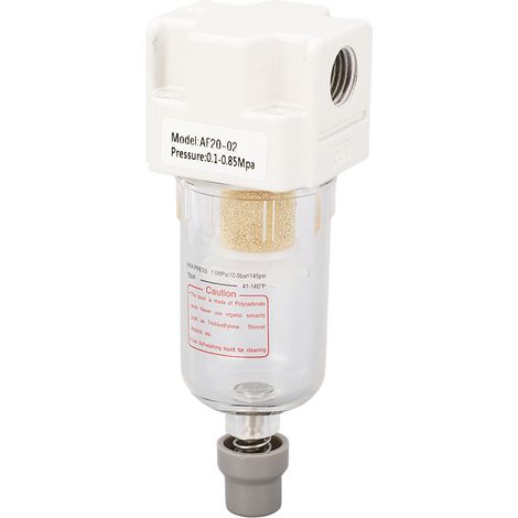 Filtre à air G1/4 po, régulateur de pression, accessoire pour tuyau de compresseur d'air, fonction de purge 0,1 à 0,85 MPa (1/5)