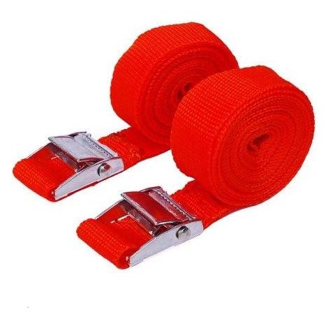 CINGHIA DI ANCORAGGIO CON FIBBIA METALLICA 24 MM. X 2,5 MT. 2 PZ.