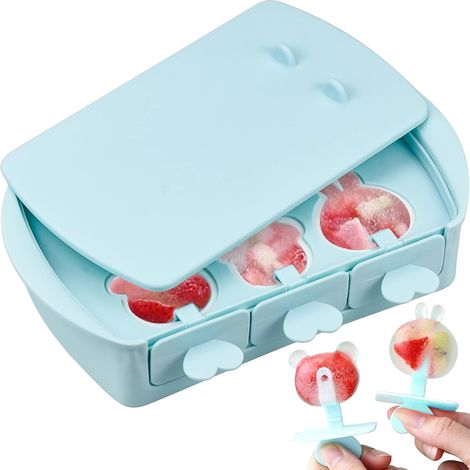 Kreative Eisformen, BPA-freie Silikon-Eisformen, aus flexiblem, antihaftbeschichtetem Silikon für einfaches Entformen, 6 einzigartige Designs, wiederverwenar, können auch als Eisformen verwendet werde