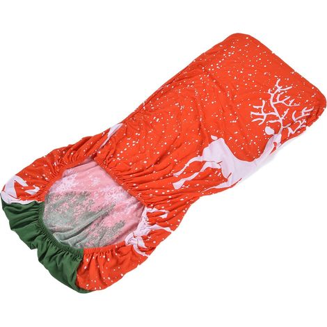 Christmas Chair Cover in Stretch Polyurethane Fiber, Anti-Fold Seat Protector with Elastic Recovery for Home and Holiday Decoration (1/5)