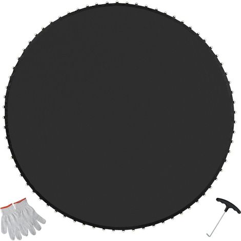 Tapis de remplacement pour trampoline de 14 pieds, résistant aux UV, avec outil de ressort et anneaux en V pour ressorts de 65 à (1/5)