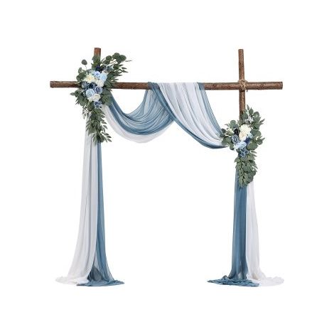 Kit Fleurs Artificielles pour Arche de Mariage avec 2 Bouquets (1/5)