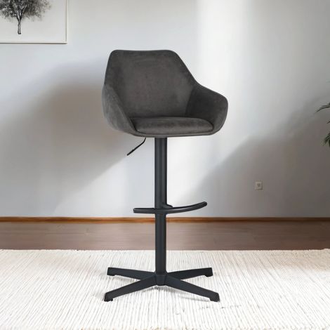 Venom Tabouret de bar Anthracite Eco-cuir - Tabouret de bar (1/5)