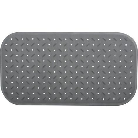 Tapis Fond de baignoire antidérapant Caoutchouc CLASS 36x76cm Gris MSV