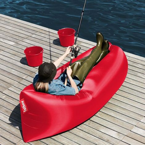 Pouf gonflable Fatboy Lamzac 3.0 - Rouge