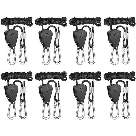 Guirlande lumineuse réglable de 3 mm (1/8 pouce) - 8 câbles de 2,4 m de long pour tente de culture et jardinage (1/5)