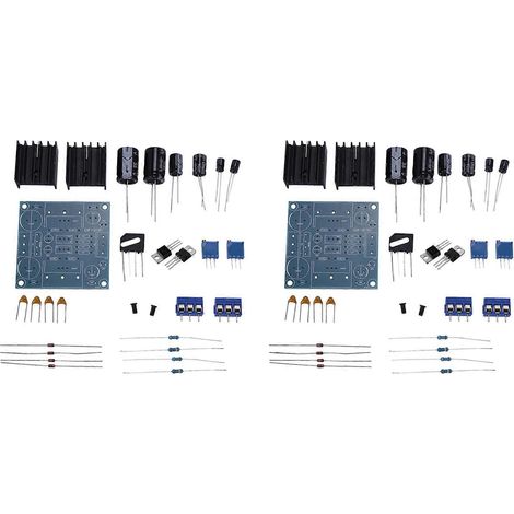 2X LM317 LM337 Carte d'alimentation réglable à double tension positive et négative DIY Kit (1/4)