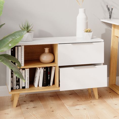 Cassettiera per camera da letto Nautica, Bianco, 90 x 61 cm, Vicco (1/5)