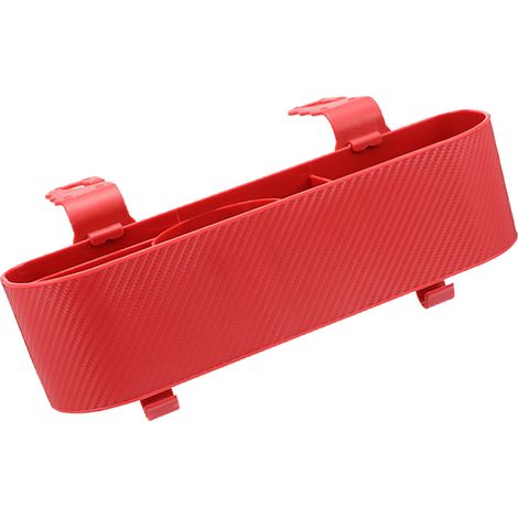 Organisateur de Siège Arrière Auto avec Porte-Gobelet Crochet Suspension Rangement Multifonction Rouge pour Appui-Tête (1/5)