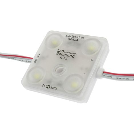 Guirlande de 20 Modules de 4 LED SMD Samsung 12V DC 2W 6500K - Ledme - LM7162 (1/3)