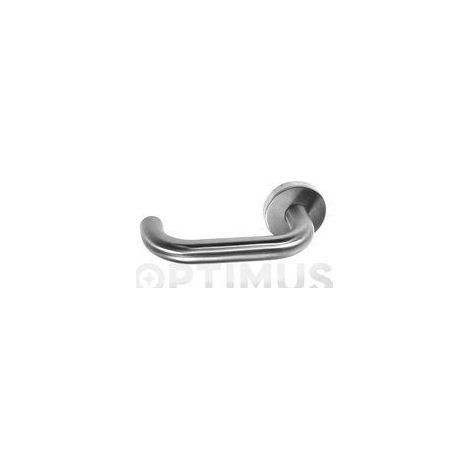 FPLUS juego manivel.inox mru-3 , Juegos de manivelas de acero inoxidable con roseta, con roseta oval o con placa cuadrada. 
En cada juego de manivelas se incluye: tirafondos, torni