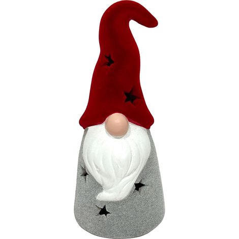 TrendLine Dekofigur Keramik Weihnachtsmann 17,5 x 8 x 7,5 cm rot-weiß
